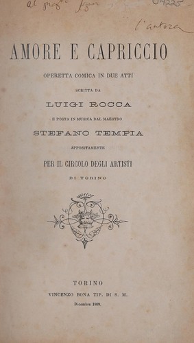 Amore e capriccio