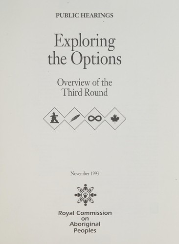 Public hearings - Exploring the options