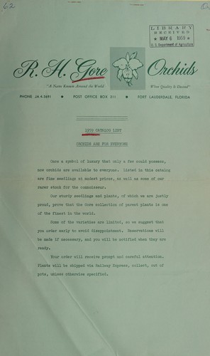 1959 catalog list