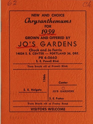 New and choice chrysanthemums for 1959