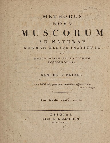 Methodus nova muscorum