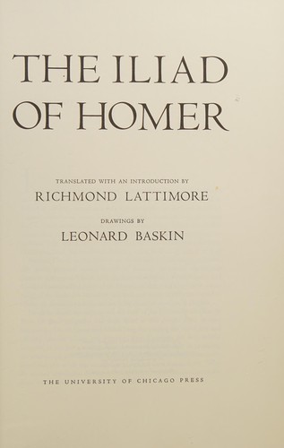 The Iliad of Homer