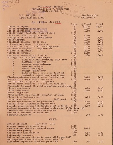 Wholesale list to trade only