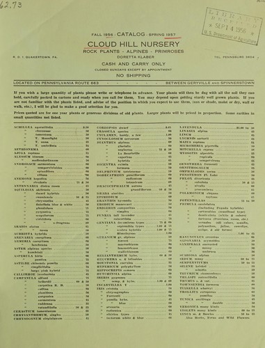 Fall 1956 - catalog - spring 1957