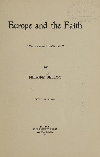 Europe and the faith