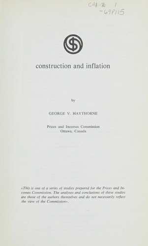 CONSTRUCTION AND INFLATION