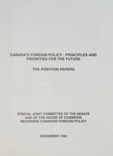 Canada's foreign policy