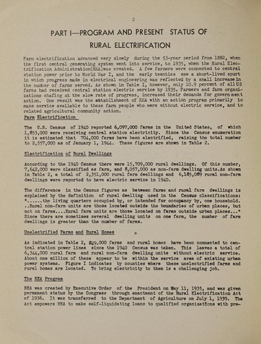 Rural electrification after the war