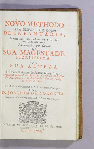 Novo methodo para dispor hum corpo de infantaria, de sorte que possa combater com a cavallaria em campanha raza