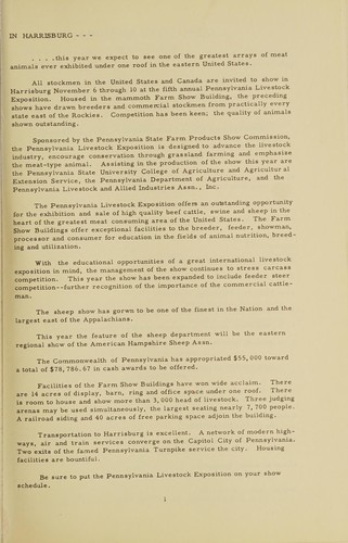 Catalog, fifth annual Pennsylvania Livestock Exposition