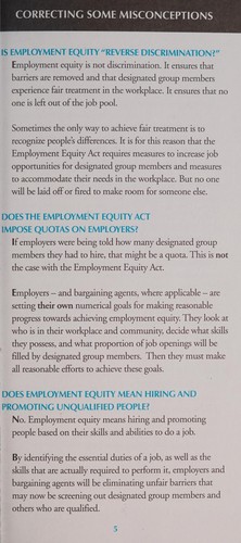 Employment equity