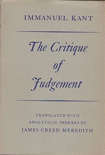 Critique of Judgement