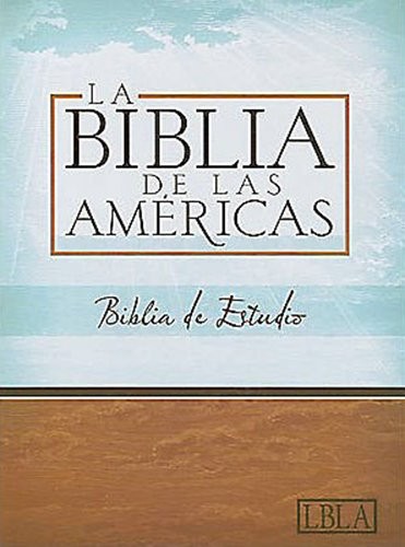 LBLA Biblia de Estudio, Borgoña Piel Fabricada Con índice