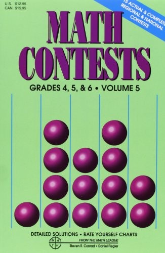 Math Contests, Grades 4, 5 & 6, Vol. 5