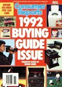 Consumer Reports 1992 Buying Guide Issue