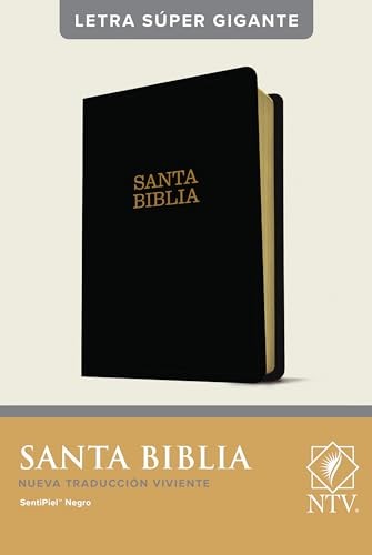 Santa Biblia NTV, Letra Súper Gigante (Letra Roja, SentiPiel, Negro)