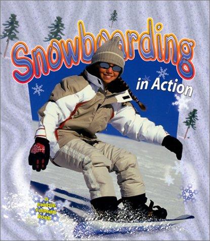 Snowboarding in action