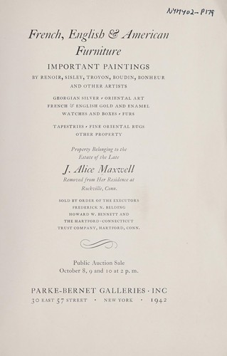 French, English & American furniture