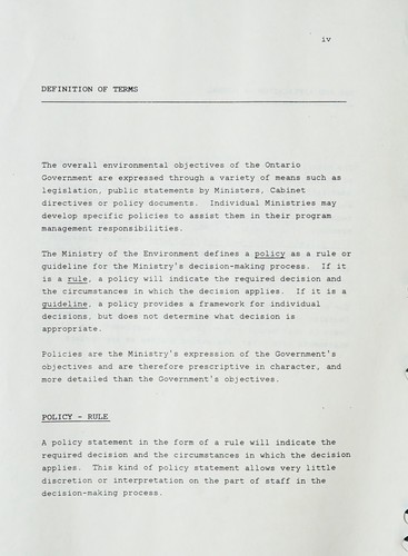 Manual of environmental policies and guidelines