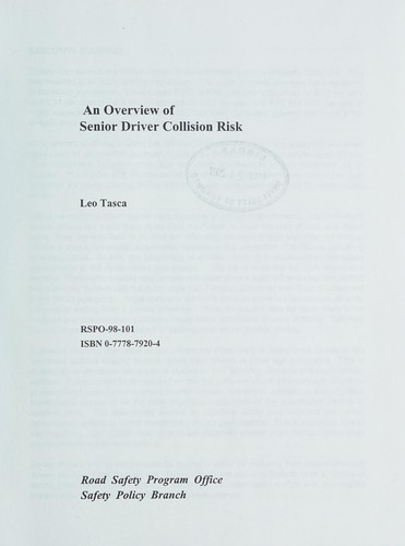 An overview of senior driver collision risk