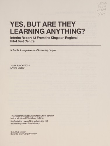 Yes, but are they learning anything?