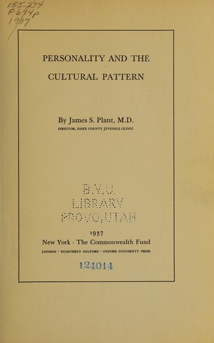Personality and the cultural pattern