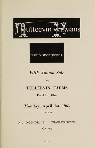 Tulleevin Farms polled shorthorns