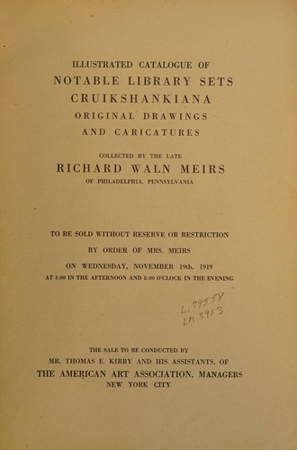Notable library sets, Cruikshankiana