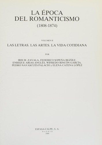La época del Romanticismo (1808-1874)