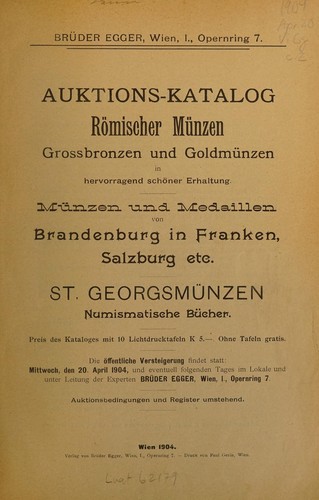 Auctions-Katalog Römischer Münzen