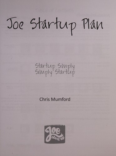 Joe startup plan