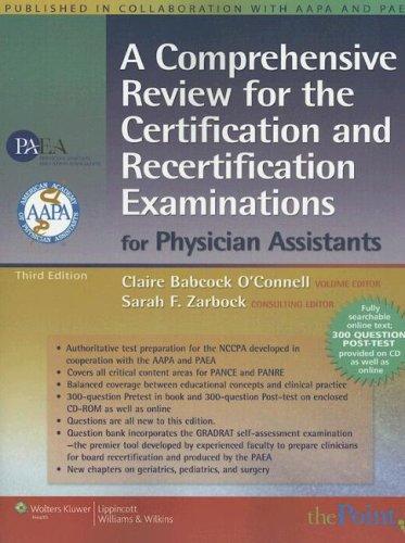 A comprehensive review for the certification and recertification examinations for physician assistants