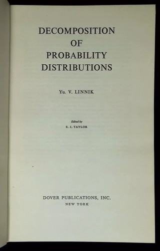Decomposition of probability distributions