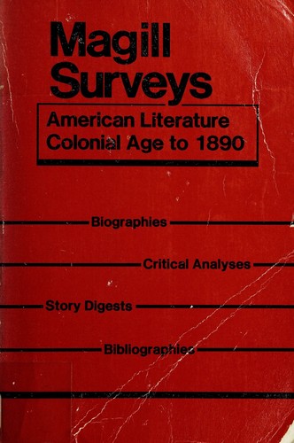 American literature, colonial age to 1890