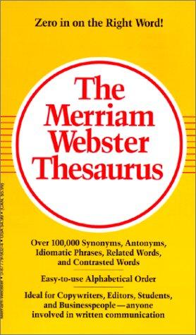 The Merriam-Webster Thesaurus