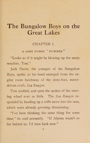 The Bungalow Boys on the Great Lakes