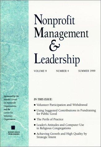 Nonprofit Management & Leadership, No. 4, Fall 1999