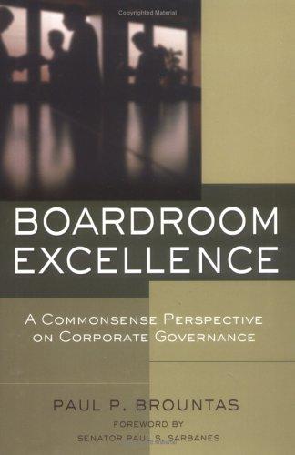 Boardroom excellence