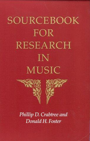 Sourcebook for Research in Music
