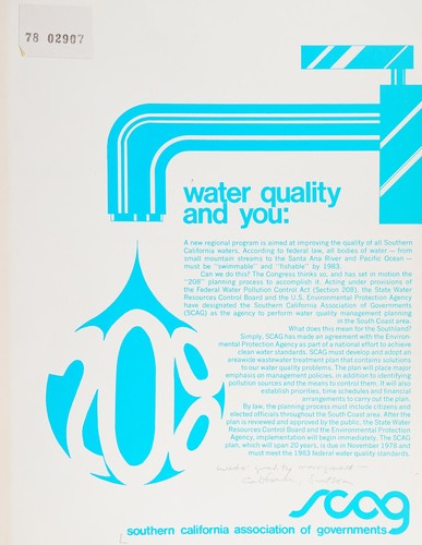Water quality and you