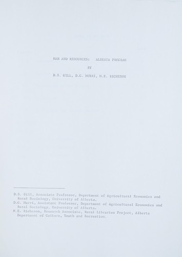 Man and resources