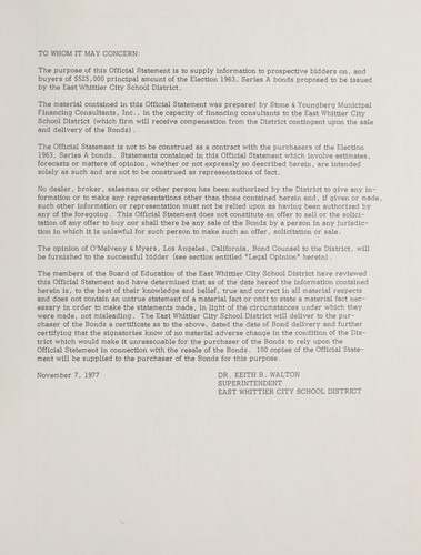 $252,000 principal amount election 1963, series A (general obligation bonds)