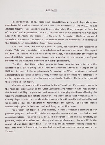 Decision making and organization, Los Angeles County government