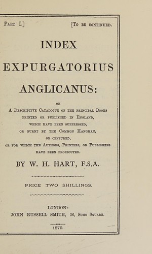 Index expurgatorius Anglicanus
