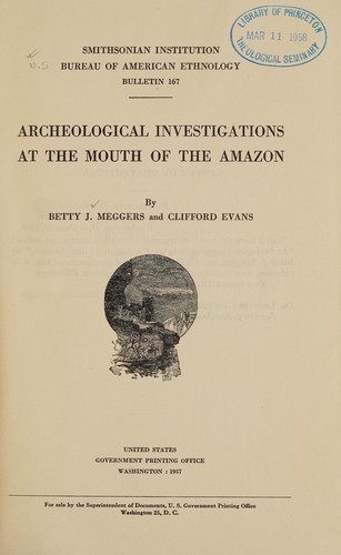 Archeological investigations at the mouth of the Amazon