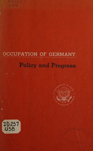Occupation of Germany, policy and progress 1945-46