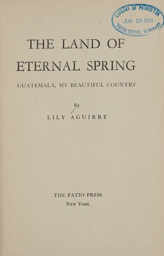 The land of eternal spring