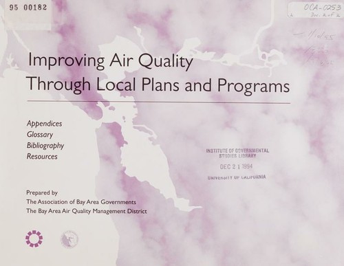 Improving air quality through local plans and programs