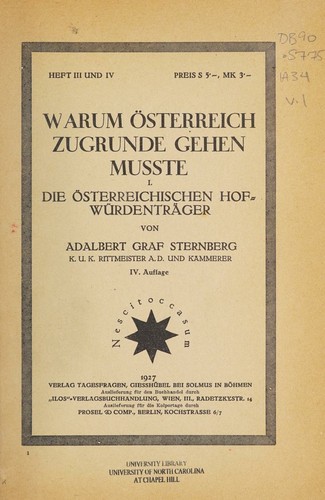 Warum Österreich zugrunde gehen musste
