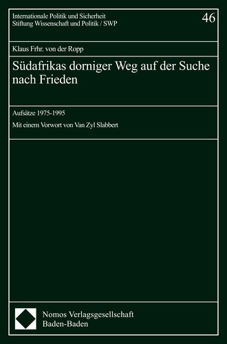 Südafrikas dorniger Weg auf der Suche nach Frieden